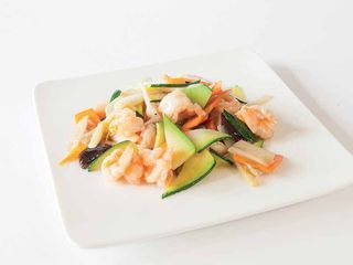 110 Gamberi con verdure