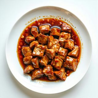 79. Maiale in salsa agro- dolce (fritto o senza)