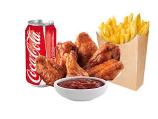 Menú De Alitas De Pollo (6 Uds.)