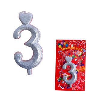 Lumanare tort cifra 3