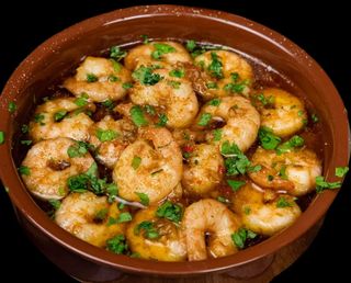 Gambas al pil pil (ración)