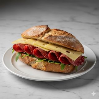 Bocadillo De Longaniza Y Queso