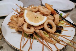 Frittura gamberi e calamari