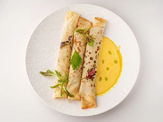 Млинці з індичкою та грибами