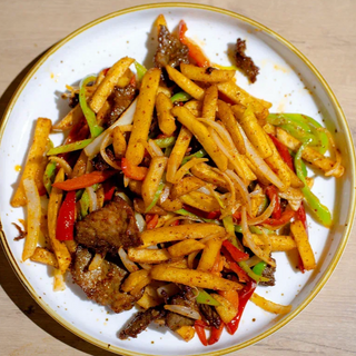 Фри с мясом