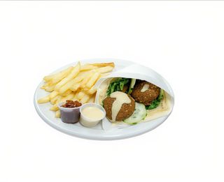 Falafel al plato grande