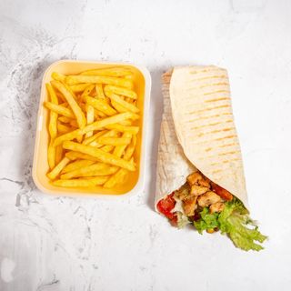 Pileća tortilla s pomfritom