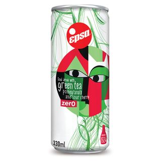 EPSA Зелен чай zer0 с нар и вишна (330мл)