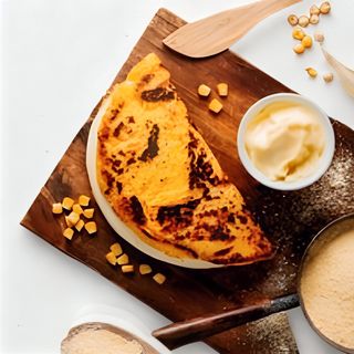 Cachapa queso blanco y guayaba