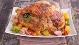 1 poulet complet (salade+  kefteji ou macaroni+frite)