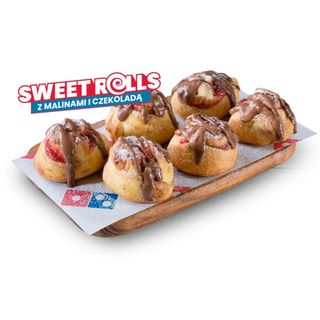 Sweet Rolls z malinami i czekoladą