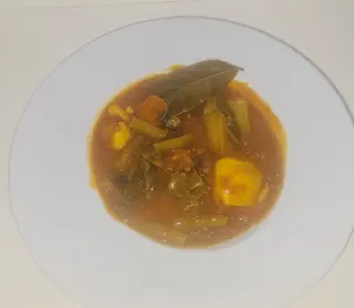 Lentejas con verduras.