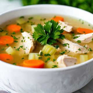 Clear Chicken And Vegetable Soup