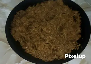 Pilau rice and beans or peas