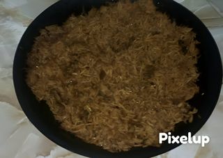 Pilau rice and beans or peas