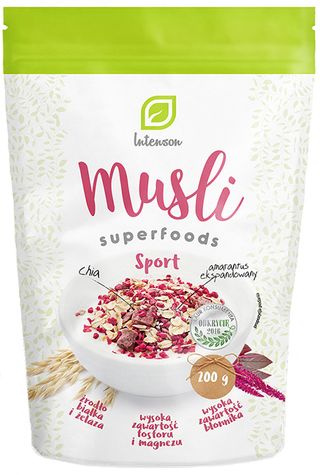 Musli owsiane + sport 200g Intenson