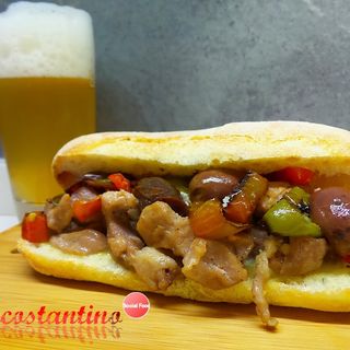 Menù kebap panino con birra