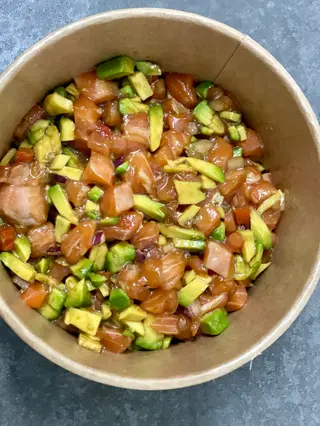 Tartar de salmón