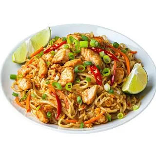 Yakisoba Con Pollo Rebozado