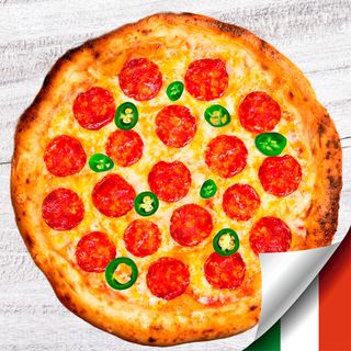 Pizza Peperoni-Jalapeño (33cm)