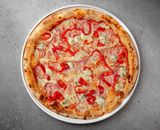 Pizza cu Dorblu, bacon și ardei dulce