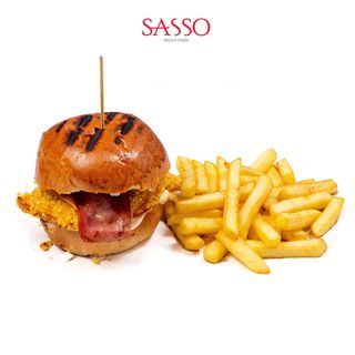 Бял пилешки - криспи бургер (600г)