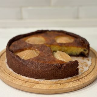 Fetta torta pere e cioccolato