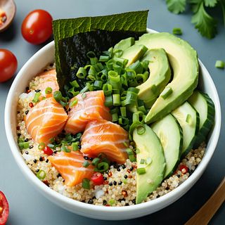 Poke bowl with Salmon