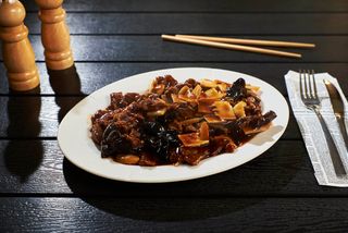 Vită cu bambus și ciuperci