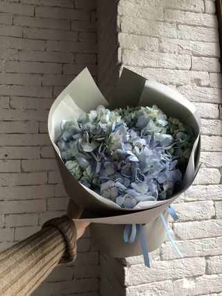 Букет  "Блакитна гортензія"