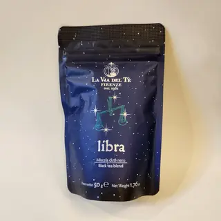 Sacchetto richiudibile da 50 gr di tè in foglie al segno del Toro