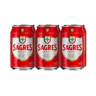 Cerveja Sagres Lata 33Cl