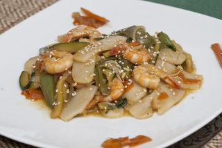 31. Gnocchi di riso con gamberi