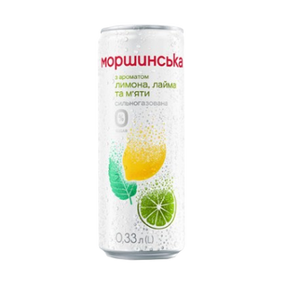 Мін вода Морш Лим/Лайм/М'ят с/г0,33ж/б