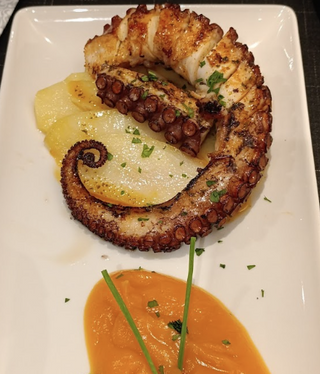 Pulpo de roca a la plancha