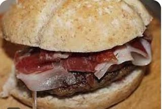 Hamburguesa con jamón ibérico