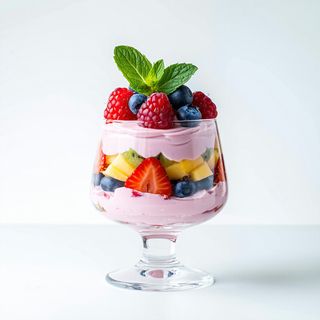 Pahar mousse fructe de padure