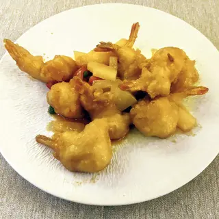 Gamberetti in agrodolce