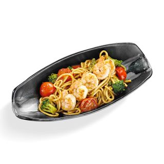 Makaron udon z krewetkami