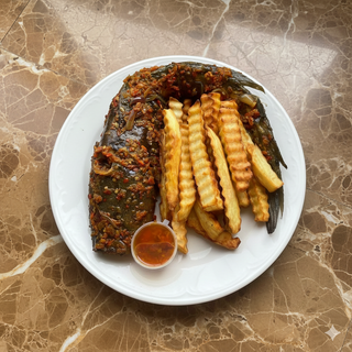 Bbq Catfish with Chips