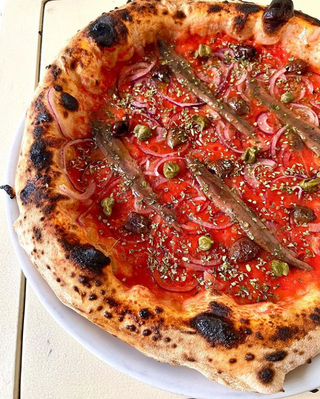 Pizza Manel con mozzarella