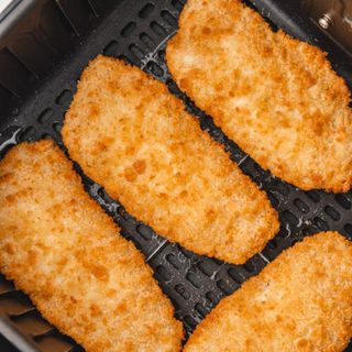 Deep Fried Fish Fillet Coated With Bread Crumbs