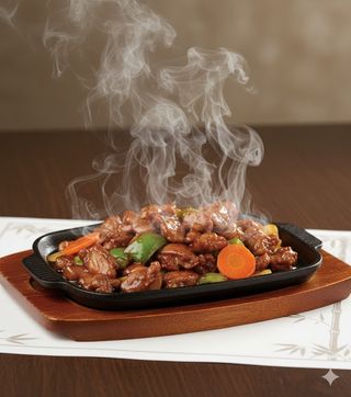 114 - Anatra alla piastra 铁板鸭