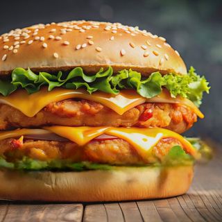 Double Chicken Cheese Burger