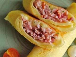 Naleśniki z szynką i serem - 2 szt. (na gorąco)