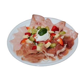 Плато класически италиански колбаси