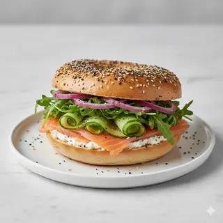 Bagel De Salmón & Ricotta