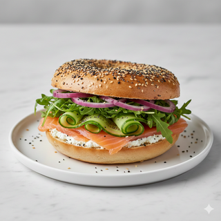 Bagel De Salmón & Stracchino