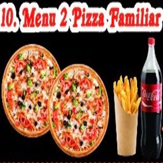 Menú 2 Pizza Familiar 