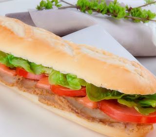 Bocadillo frío vegetal bacon